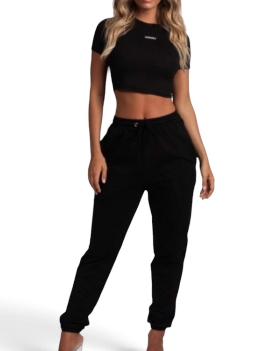 Meshki | NWOT Black ultra soft cotton spandex blend joggers sweatpants medium